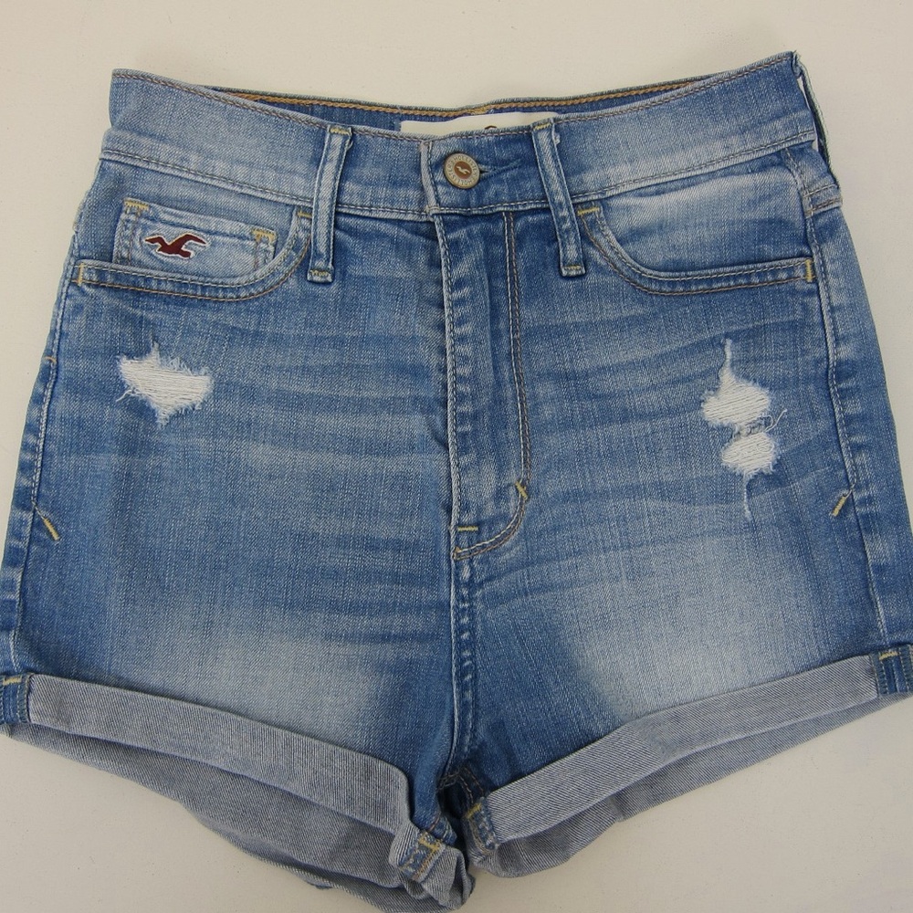 Hollister Light Blue Jean Shorts